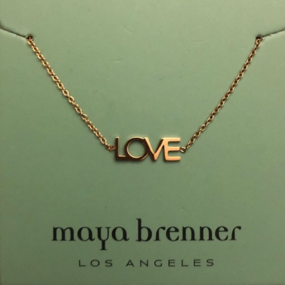 Maya Brenner Love Bracelet in Gold